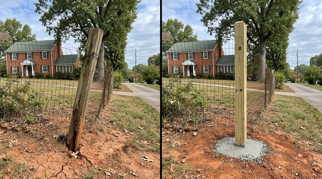 Why Richmond Fences Lean: Red Clay, Slopes and Rotted Posts